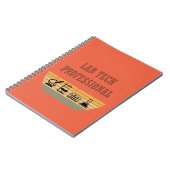 Labrador Tech beruflicher Vintager Sonnenuntergang Notizblock (Linke Seite)