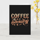 Labrador Tech Chemist Kaffeemaschine & Labortechni Karte (Gelbe Blume)