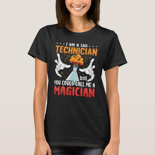 Labrador Tech I bin Labrador Techniker Laborwissen T-Shirt (Vorderseite)