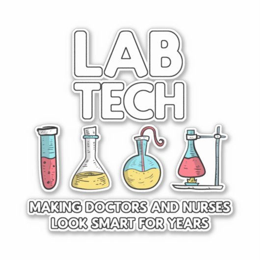 Labrador Tech Laboratory Aufkleber (Vorderseite)