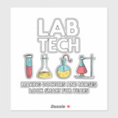 Labrador Tech Laboratory Aufkleber (Blatt)