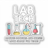 Labrador Tech Laboratory Aufkleber (Vorderseite)