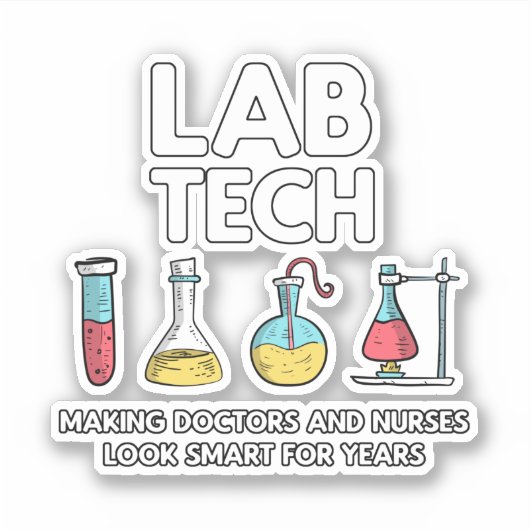 Labrador Tech Laboratory Aufkleber (Vorderseite)