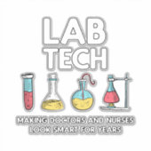 Labrador Tech Laboratory Aufkleber (Vorderseite)