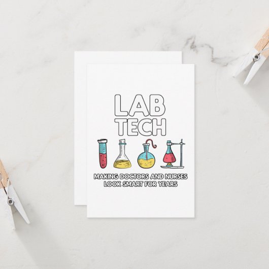 Labrador Tech Laboratory Karte (Vorderseite/Rückseite Beispiel)