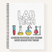 Labrador Tech Laboratory Notizblock (Vorderseite)