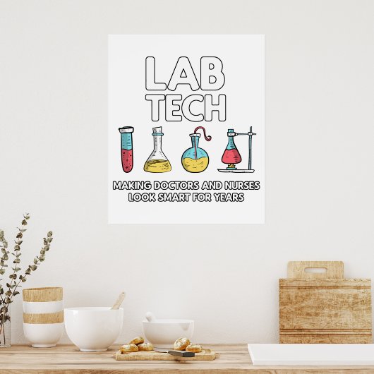Labrador Tech Laboratory Poster (Küche)