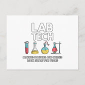 Labrador Tech Laboratory Postkarte (Vorderseite)