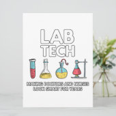 Labrador Tech Laboratory Save The Date (Stehend Vorderseite)