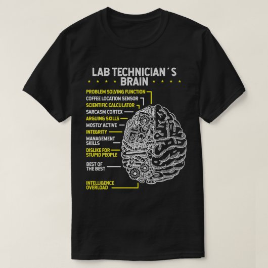 Labrador Tech Laboratory Scientist Labortechniker T-Shirt (Design vorne)