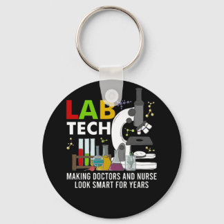 Labrador Tech Laboratory Technician Maaking Doctor Schlüsselanhänger