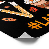 Labrador Tech LaborScientist Fall Pumpkin Spice L Poster (Ecke)