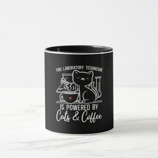 Labrador Tech Labortechniker Cats Kaffeemaschine Tasse (Zentrum)