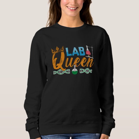 Labrador Tech Labrador Queen Laborchemist Technike Sweatshirt (Vorderseite)