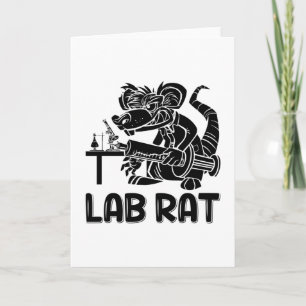 Labrador Tech Labrador Rat Chemist Labortechniker Karte
