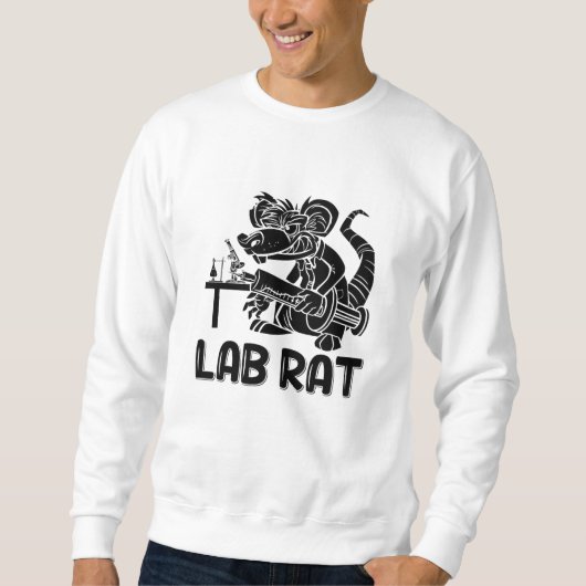 Labrador Tech Labrador Rat Chemist Labortechniker Sweatshirt (Vorderseite)
