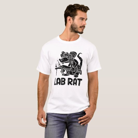 Labrador Tech Labrador Rat Chemist Labortechniker T-Shirt (Vorne ganz)