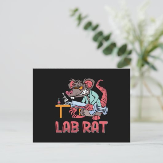 Labrador Tech Labrador Rat Laboratory Chemiker Tec Postkarte (Stehend Vorderseite)