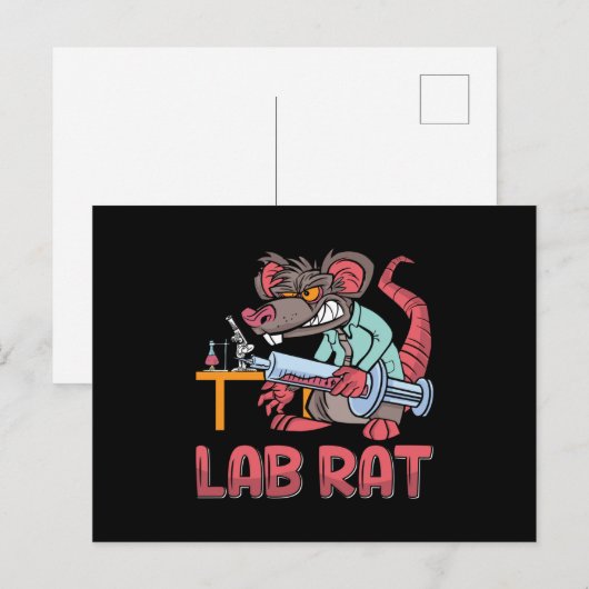 Labrador Tech Labrador Rat Laboratory Chemiker Tec Postkarte (Vorne/Hinten)
