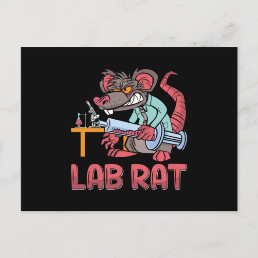 Labrador Tech Labrador Rat Laboratory Chemiker Tec Postkarte (Vorderseite)