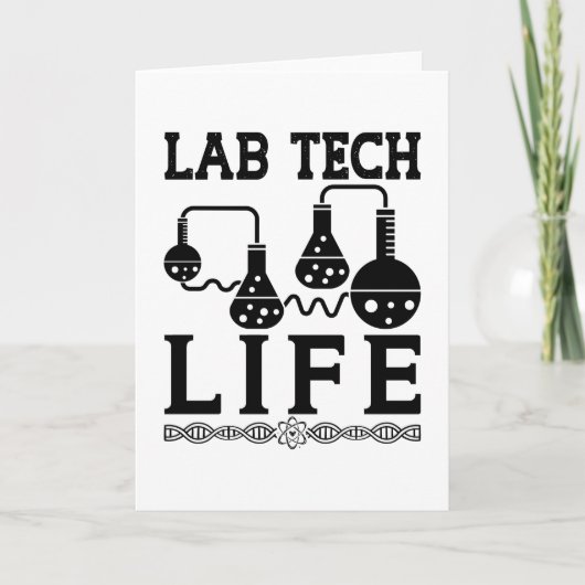 Labrador Tech Life Doctor Chemist Labortechniker Karte (Vorderseite)
