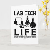 Labrador Tech Life Doctor Chemist Labortechniker Karte (Gelbe Blume)