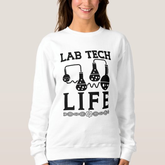 Labrador Tech Life Doctor Chemist Labortechniker Sweatshirt (Vorderseite)