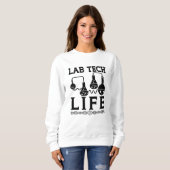 Labrador Tech Life Doctor Chemist Labortechniker Sweatshirt (Vorne ganz)