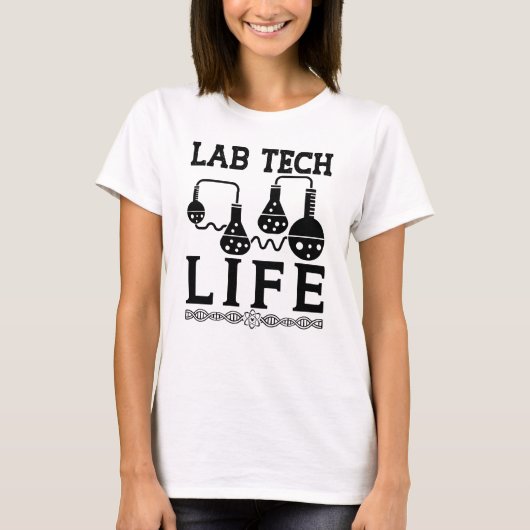Labrador Tech Life Doctor Chemist Labortechniker T-Shirt (Vorderseite)