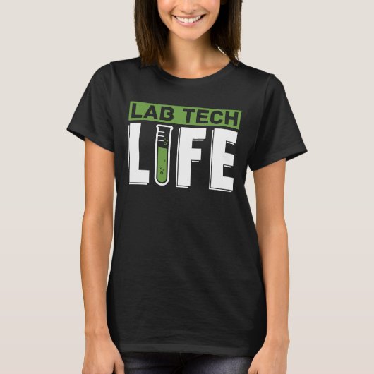 Labrador Tech Life Laboratories Technician Science T-Shirt (Vorderseite)