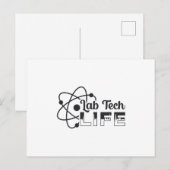 Labrador Tech Life Laboratory Science Doktor Techn Postkarte (Vorne/Hinten)