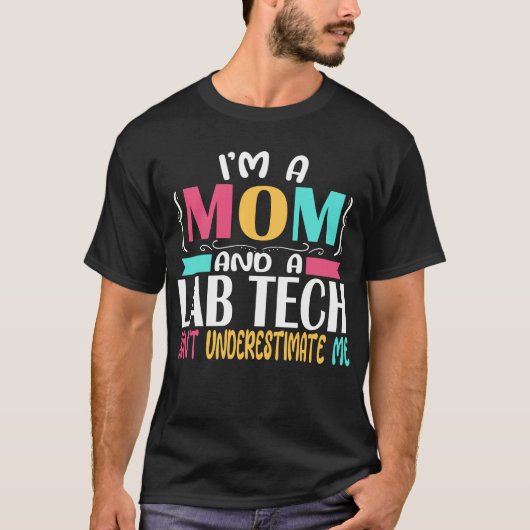 Labrador Tech Mama Laboratorium Techniker Mama T-Shirt (Vorderseite)