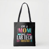 Labrador Tech Mama Laboratorium Techniker Mama Tasche (Vorderseite)