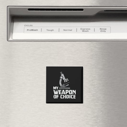 Labrador Tech Microscope Biology Scientist My Weap Magnet (In Situ (Geschirrspüler))