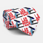 LABRADOR TECH mit MIKROSKOPE Krawatte (Gerollt)