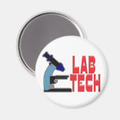 LABRADOR TECH mit MIKROSKOPE Magnet (Vorderseite/Rückseite)
