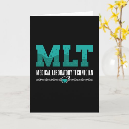 Labrador Tech MLT Medizinischer Labortechniker Wis Karte (Gelbe Blume)