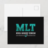 Labrador Tech MLT Medizinischer Labortechniker Wis Postkarte (Vorne/Hinten)