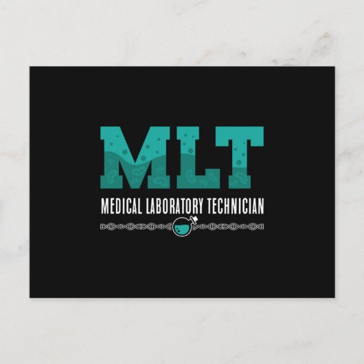 Labrador Tech MLT Medizinischer Labortechniker Wis Postkarte (Vorderseite)