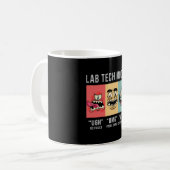 Labrador Tech Moods Laboratory Science Technician Kaffeetasse (Vorderseite Links)
