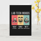 Labrador Tech Moods Laboratory Science Technician Karte (Gelbe Blume)