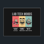 Labrador Tech Moods Laboratory Science Technician  Postkarte<br><div class="desc">Dieses lustige Labortechniker Design für Damen und Herren,  die ihre Labor- und Wissenschaftsarbeit Liebe haben. Zeigen Sie,  dass Sie ein stolzer Labrador-Tech sind. Im Labormotiv ist der zitierte Labrador Tech Moods.</div>