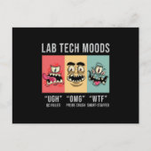 Labrador Tech Moods Laboratory Science Technician Postkarte (Vorderseite)