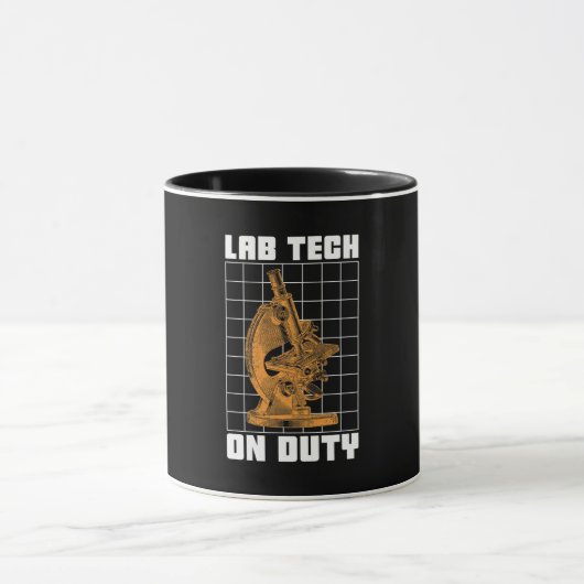 Labrador Tech on Duty Chemist Laborassistent Tasse (Zentrum)