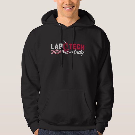 Labrador Tech on Duty Laboratories Technician Scie Hoodie (Vorderseite)