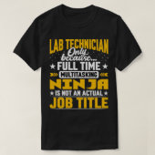 Labrador Technician Job Titel Funny Labrador Techn T-Shirt (Design vorne)
