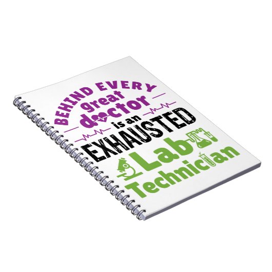 Labrador Technician Medical Technologist erschöpft Notizblock (Rechte Seite)