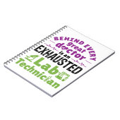 Labrador Technician Medical Technologist erschöpft Notizblock (Linke Seite)