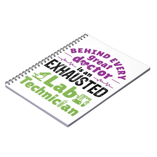 Labrador Technician Medical Technologist erschöpft Notizblock (Linke Seite)