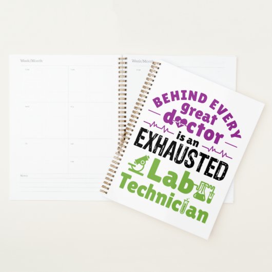 Labrador Technician Medical Technologist erschöpft Planer (Anzeige)